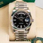 Rolex 228206 Day-Date Black Baguette 40mm Platinum Mens Watch - Image 2