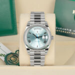 Rolex 228206 Day-Date Ice Blue Roman Dial 40mm Platinum Men’s Watch - Image 3