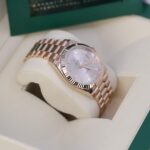 Rolex Day-Date 228235-0004 Sundust Baguette Dial 40mm Everose Gold Mens Watch - Image 6