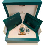 Rolex Day-Date 228238-0061 Green Roman Dial Yellow Gold President Bracelet - Image 6