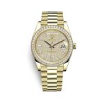 Rolex Day Date 228348RBR-0037 Diamond Dial Watch