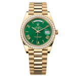 Rolex Day-Date 40mm 228348RBR-0040 Green Dial President Watch