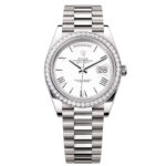 Rolex Day-Date 40mm 228349RBR-0039 White Dial President Bracelet