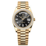 Rolex Day-Date 40mm 228398TBR-0001 Bright Black Dial President Watch