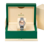 Rolex 15210 Oyster Perpetual Pink/Salmon Arabic Dial 34mm Stainless Steel Watch - Image 2