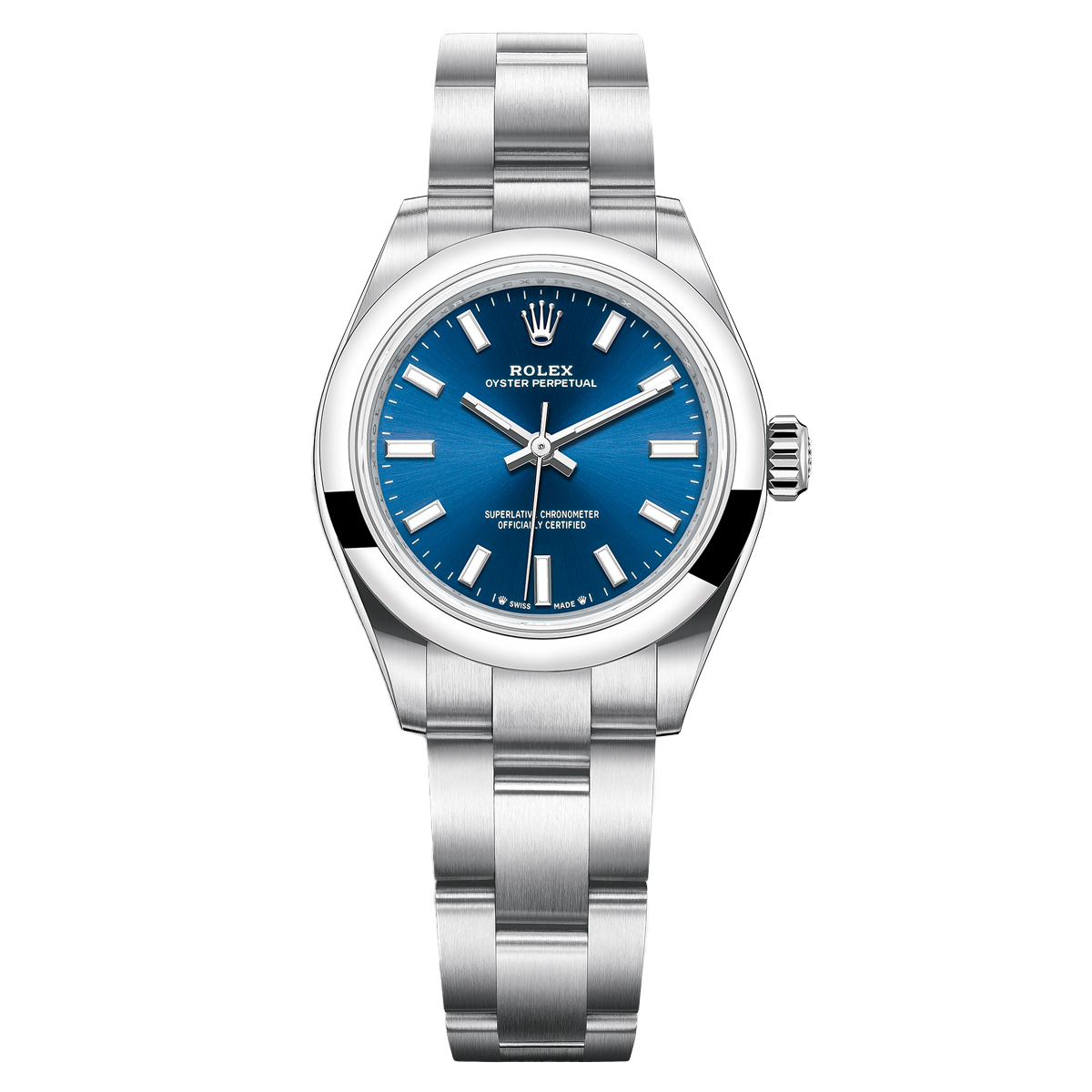 Rolex-276200-0003.jpg Rolex 276200-0003 Oyster Perpetual 28mm Blue Dial Oyster Stainless Steel Bracelet - Image 1