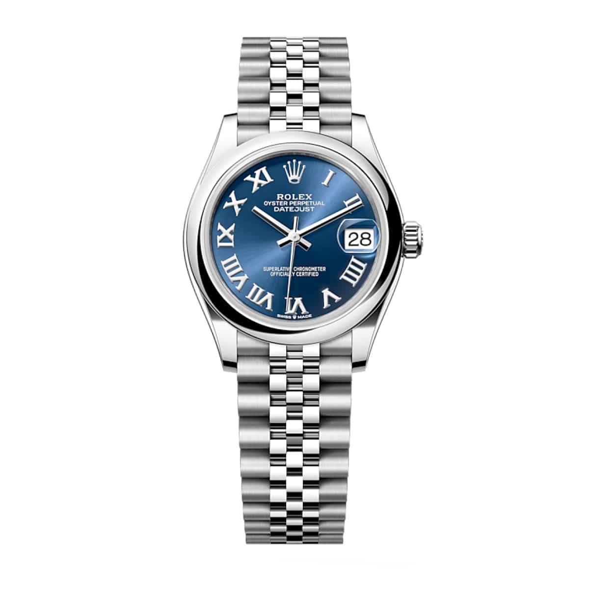 Rolex-278240-0018-blue-roman-jub-1.jpg Rolex Datejust 278240-0018 31mm Blue Roman Domed Bezel Jubilee Oystersteel - Image 1