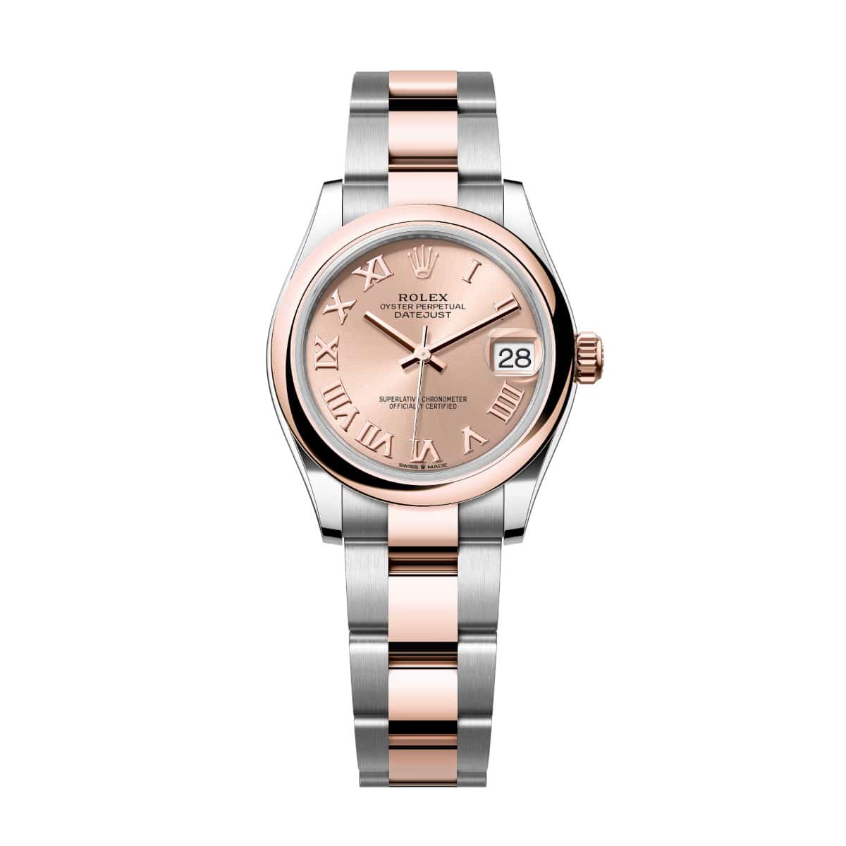 Rolex-278241-0005-rose-domed-oyster.jpg Rolex Datejust 278241-0005 Rosé 31mm Dial Oyster Bracelet Watch - Image 1