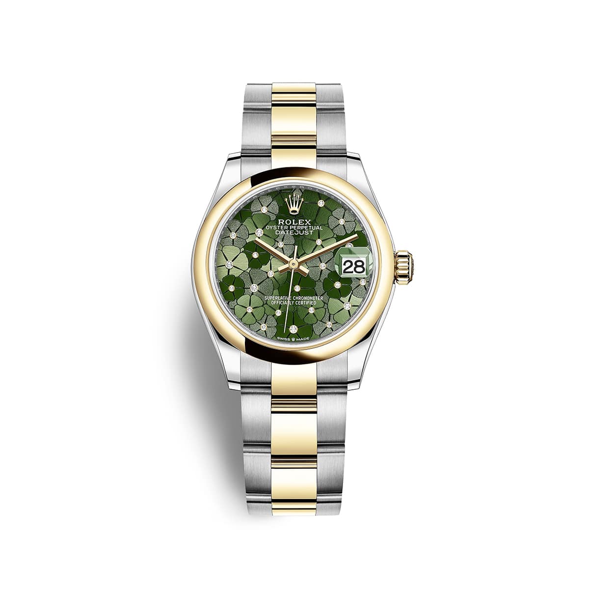 Rolex-278243-0031-green-flowers-dial.jpg Rolex Datejust 278243-0031 Green Dial watch - Image 1