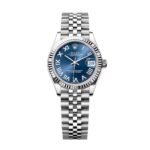 Rolex Datejust 278274-0034 Bright Blue Dial 31mm Fluted Bezel Jubilee Bracelet Watch