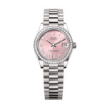 Rolex Datejust 31mm 278289RBR-0016 Pink Dial White Gold President Watch