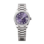 Rolex Datejust 31mm 278289RBR-0019 Aubergine Dial White Gold President Watch