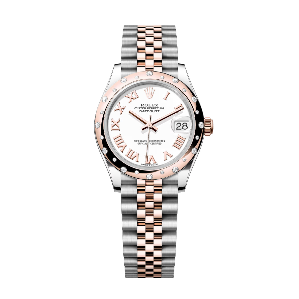 Rolex-278341rbr-0002-whiteroman-domeddiamond-jubilee.jpg Rolex Datejust 278341RBR-0002 White Dial 31mm Jubilee Bracelet - Image 1