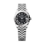 Rolex Datejust 278344RBR-0002 Bright Black Dial 31mm Domed Diamond Jubilee Watch