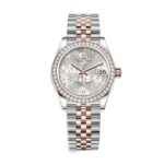Rolex Datejust 278381RBR-0032 Floral Dial and Diamond Bezel Watch