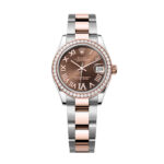 Rolex Datejust 278381RBR-0005 Chocolate Roman Diamond 31mm Dial Diamond-Set Bezel and Oyster Bracelet Watch