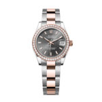Rolex Datejust 278381RBR-0017 Slate 31mm Dial Diamond-Set Bezel and Oyster Bracelet Watch