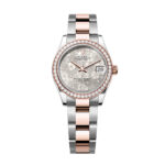 Rolex Datejust 278381RBR-0031 Silver Floral Motif Diamond Dial Diamond-Set Bezel 31mm