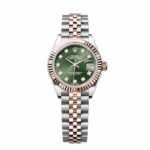 Rolex Lady-Datejust 279171-0007 28mm Green Diamond Jubilee Stainless Steel and Rose Gold