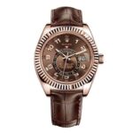 Rolex 326135 Sky-Dweller Brown Dial Brown Strap Watch