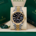 Rolex 326933-0005 Sky-Dweller Black Dial Jubilee Bracelet Watch - Image 2