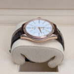 Rolex Cellini 50505 White Dial Brown Leather Strap Time 39mm Men’s Watch - Image 4