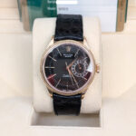 Rolex Cellini Date 50515 Black Dial Leather Strap 39mm Men’s Watch - Image 2