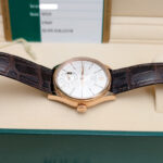 Rolex Cellini 50525 Silver Dial Leather Strap Dual Time 39mm Men’s Watch - Image 3
