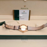 Rolex Cellini 50525 Silver Dial Leather Strap Dual Time 39mm Men’s Watch - Image 5