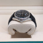 Rolex Cellini 50529 Black Dial Leather Strap Dual Time 39mm Watch - Image 5