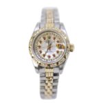 Rolex Datejust 69173 Aftermarket MOP Diamond Dial 26mm 18k Yellow Gold And Stainless Steel