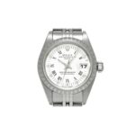 Rolex 79240 Oyster Perpetual Ladies Date White 26mm Watch