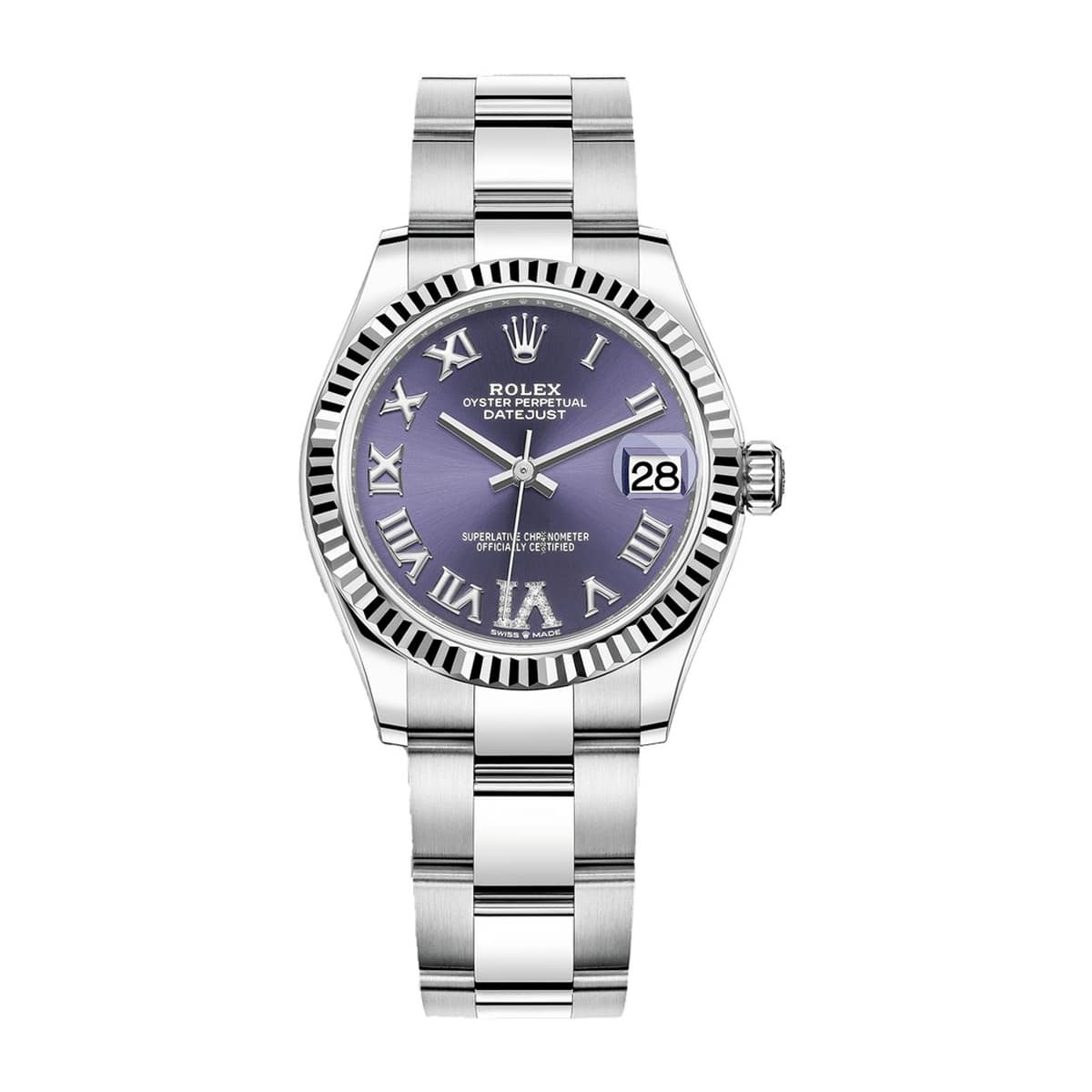Rolex-Datejust-278274-0025.jpg Rolex Datejust 278274-0025 Aubergine 31mm Dial Oyster Watch - Image 1