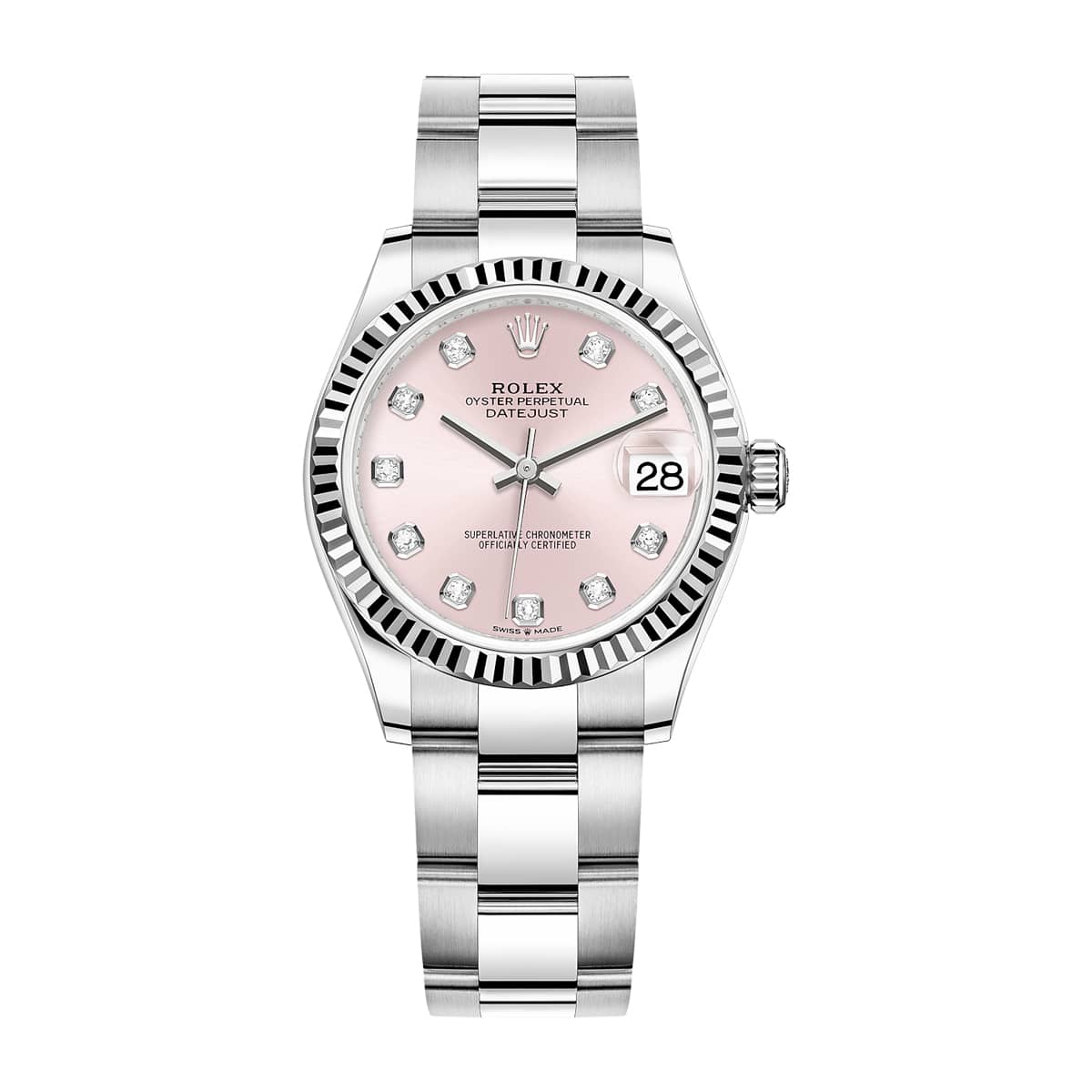 Rolex-Datejust-278274-0031.jpg Rolex Datejust 278274-0031 Pink 31mm Dial Oyster Watch - Image 1