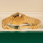 Rolex Day-Date 128238-0069 36mm 18K Yellow Gold President Green Ombré Diamond Dial - Image 7