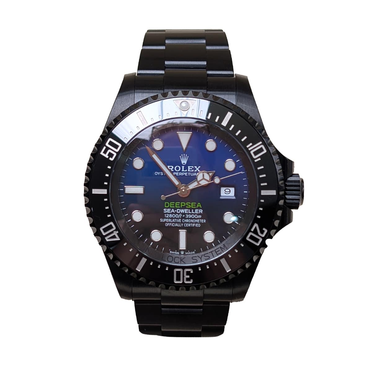 Rolex-Deepsea.jpg Rolex Deepsea D-Blue 126660 James Cameron Black PVD Oyster Bracelet Watch - Image 1
