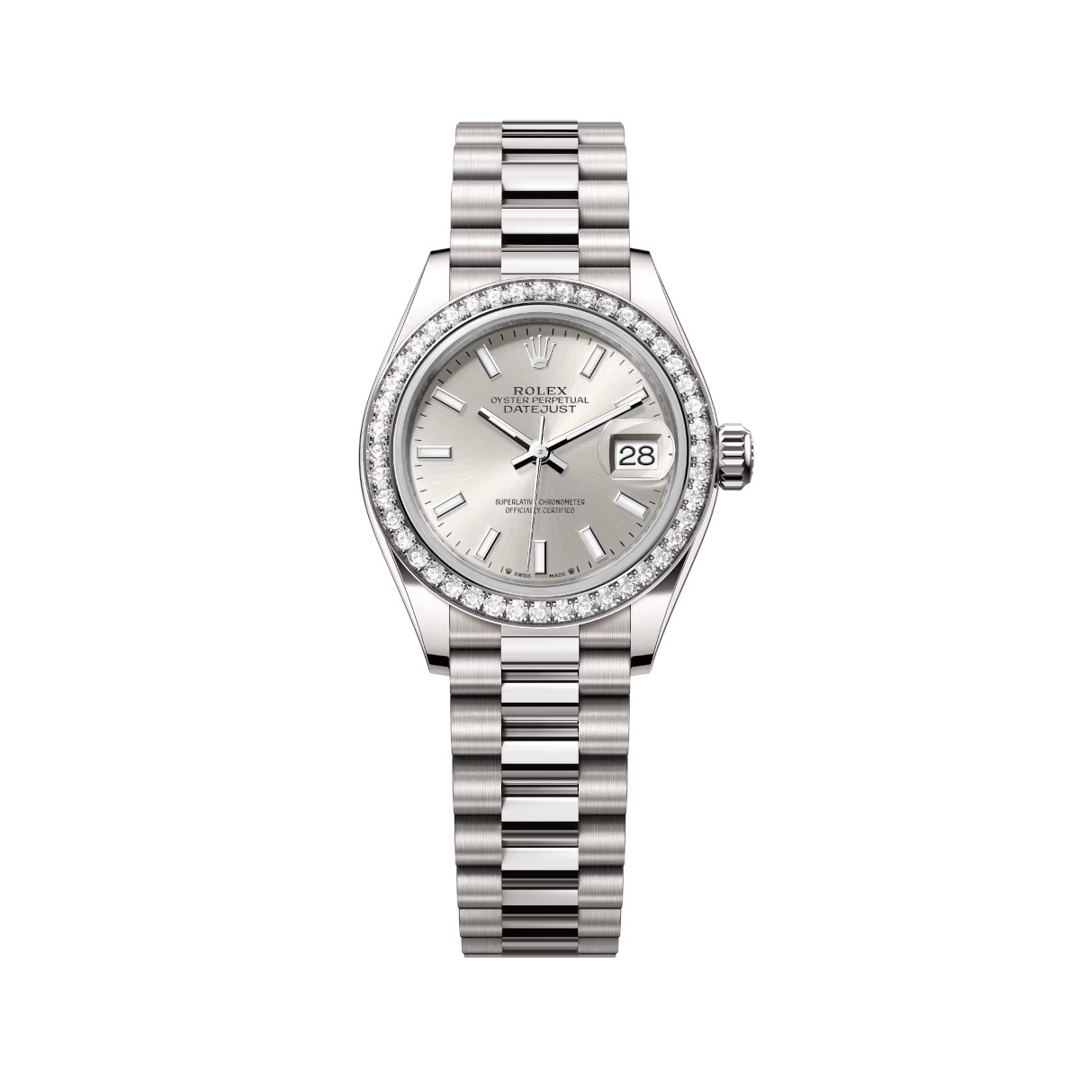 Rolex-Lady-Datejust-279139RBR-0006-Silver-Dial-White-Gold-Bracelet.jpg Rolex Lady-Datejust 279139RBR-0006 Silver Dial White Gold Bracelet - Image 1