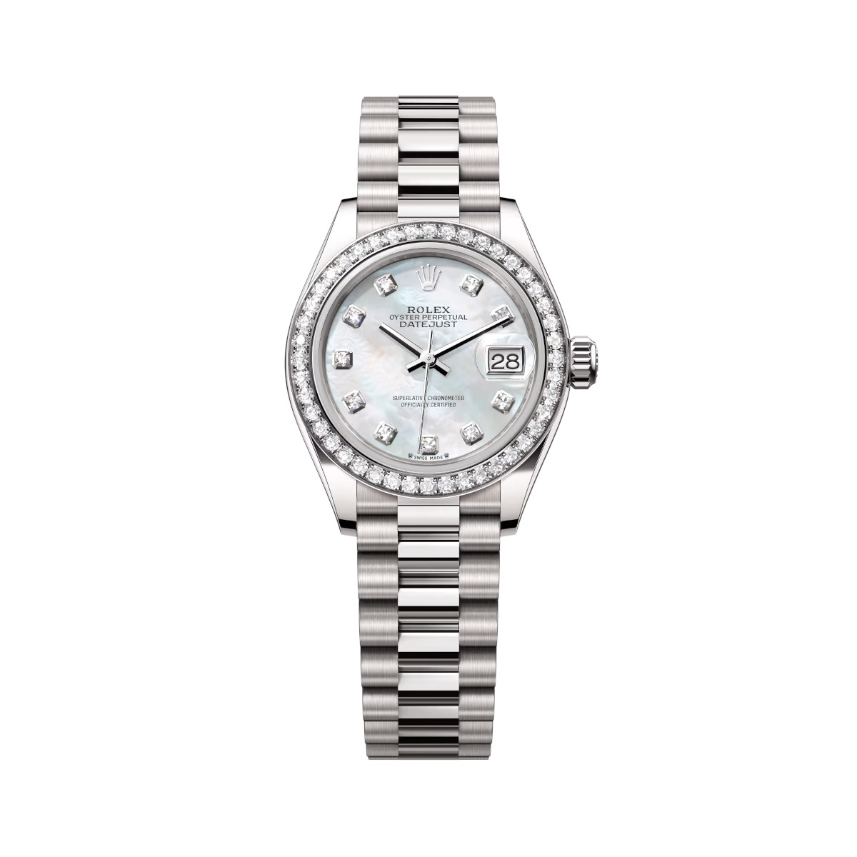 Rolex-Lady-Datejust-279139RBR-0008-White-Mother-of-Pearl-Dial-White-Gold-Bracelet.jpg Rolex Lady-Datejust 279139RBR-0008 White Mother-of-Pearl Dial White Gold Bracelet - Image 1