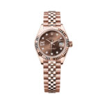 Rolex Lady-Datejust 279175-0004 Chocolate Diamond-Set Dial Jubilee Everose Gold