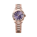 Rolex Lady-Datejust 279175-0019 Aubergine Diamond-Set Dial President Everose Gold