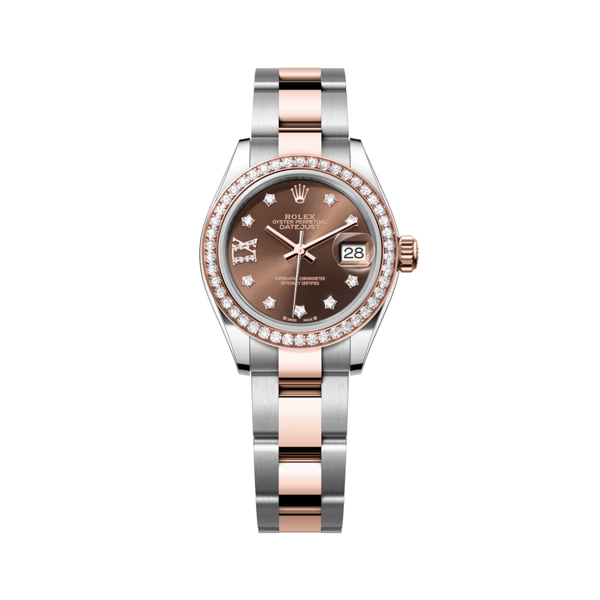 Rolex-Lady-Datejust-279381RBR-0004-Chocolate-Diamond-Dial-Oyster-Bracelet.jpg Rolex Lady-Datejust 279381RBR-0004 Chocolate Diamond Dial Oyster Bracelet - Image 1