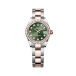 Rolex Lady-Datejust 279381RBR-0008 Green Diamond Dial Oyster Bracelet