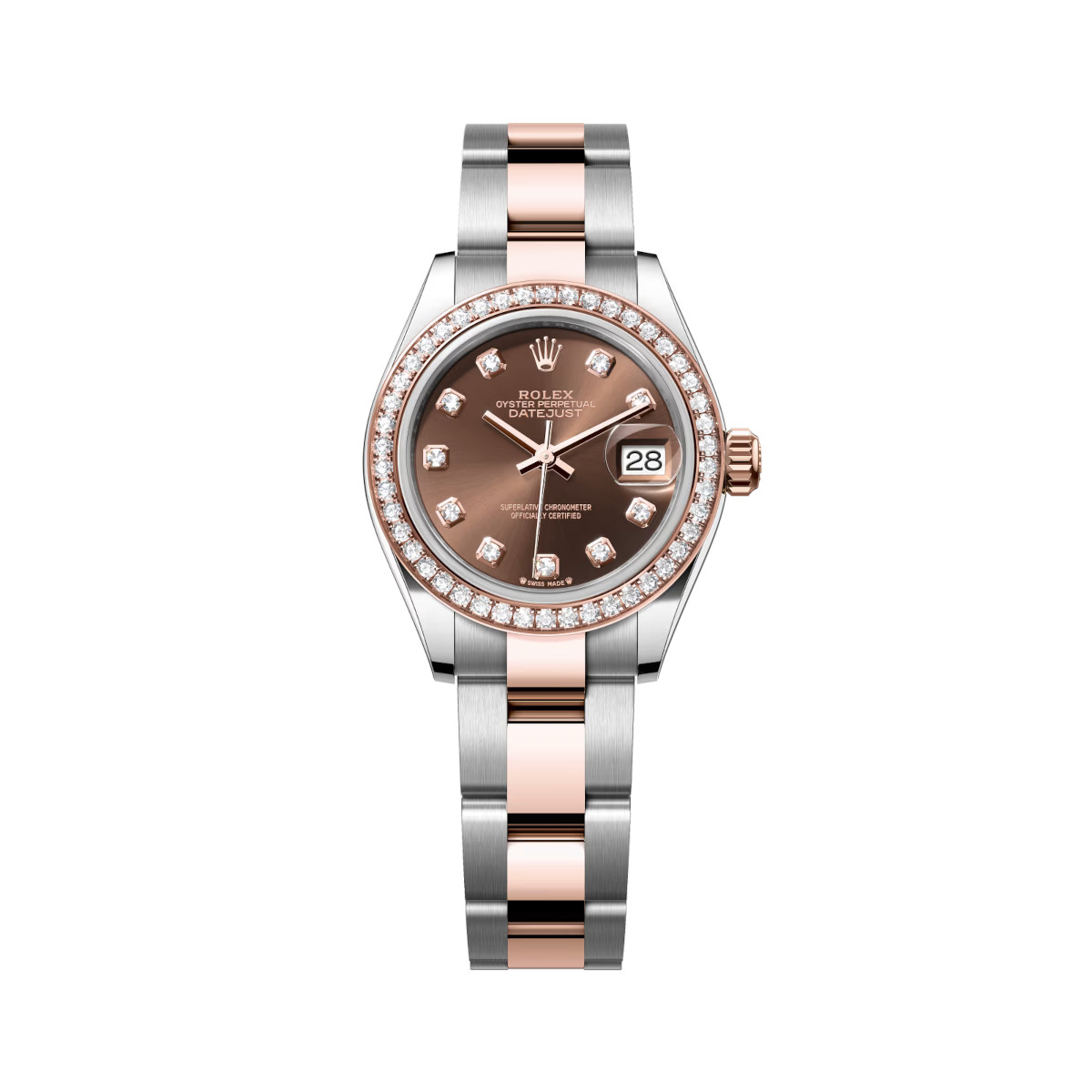 Rolex-Lady-Datejust-279381RBR-0012-Chocolate-Diamond-Dial-Oyster-Bracelet.jpg Rolex Lady-Datejust 279381RBR-0012 Chocolate Diamond Dial Oyster Bracelet - Image 1