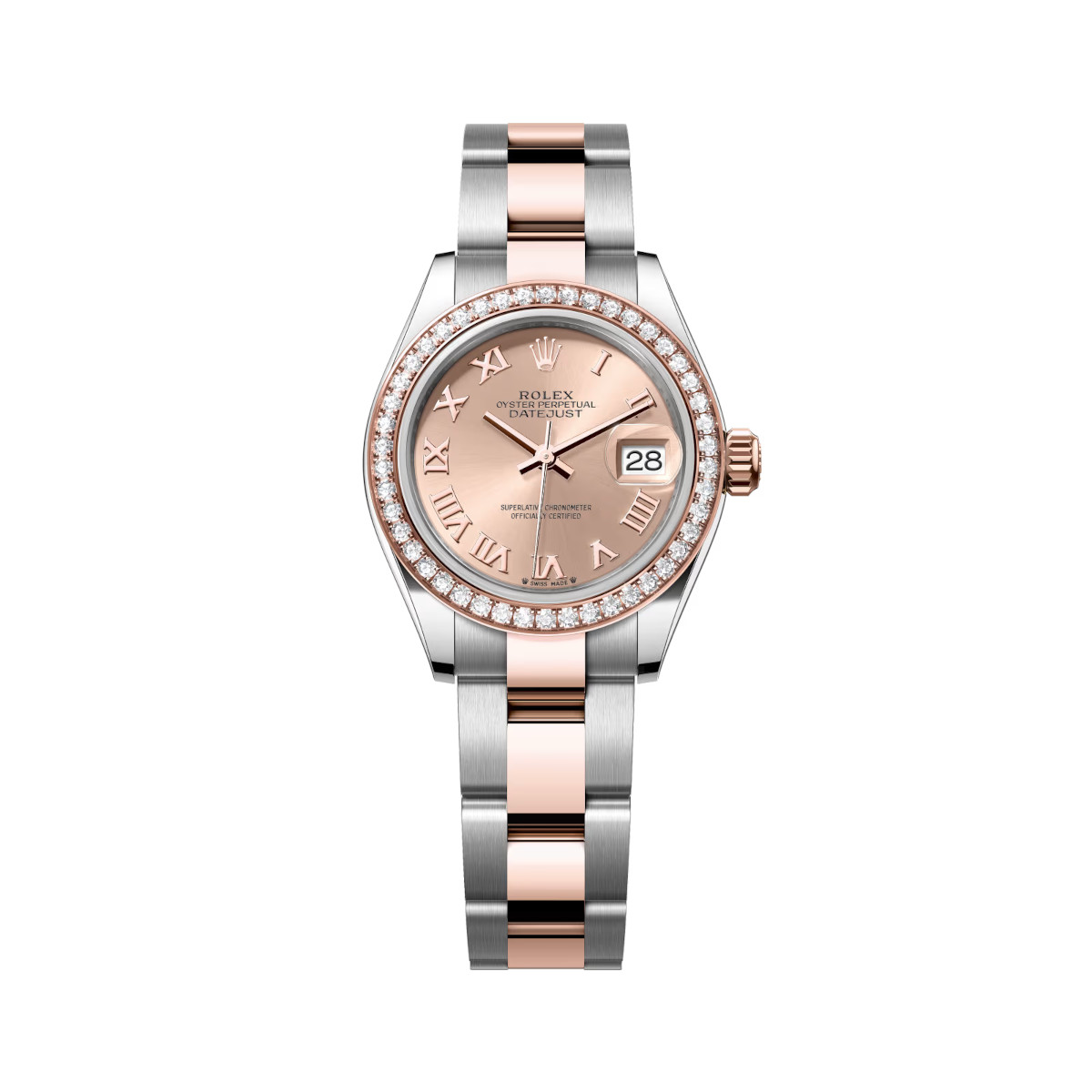 Rolex-Lady-Datejust-279381RBR-0026-Rose-Roman-Dial-Oyster-Bracelet.jpg Rolex Lady-Datejust 279381RBR-0026 Rosé Roman Dial Oyster Bracelet - Image 1