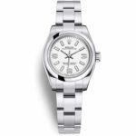 Rolex Oyster Perpetual 176200-0011 White Dial with Luminescent Markers 26mm Watch