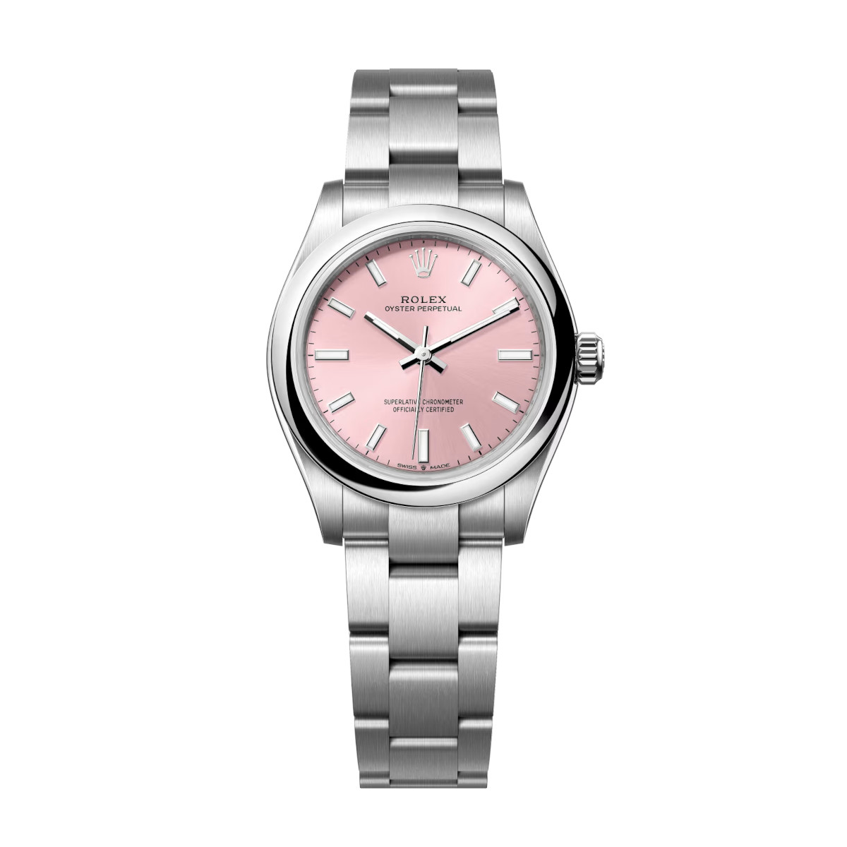 Rolex-Oyster-Perpetual-277200-0004-Pink-Dial-Oyster-Bracelet-Watch.jpg Rolex Oyster Perpetual 277200-0004 Pink Dial Oyster Bracelet Watch - Image 1