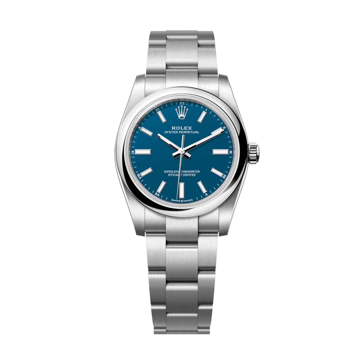 Rolex-Oyster-Perpetual-34-124200-0011-Blue-Dial-Oystersteel-Oyster-Bracelet.jpg Rolex Oyster Perpetual 34 124200-0011 Blue Dial Oystersteel Oyster Bracelet - Image 1