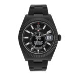 Rolex Sky-Dweller 326934 Black Dial Black PVD Oyster Bracelet Watch