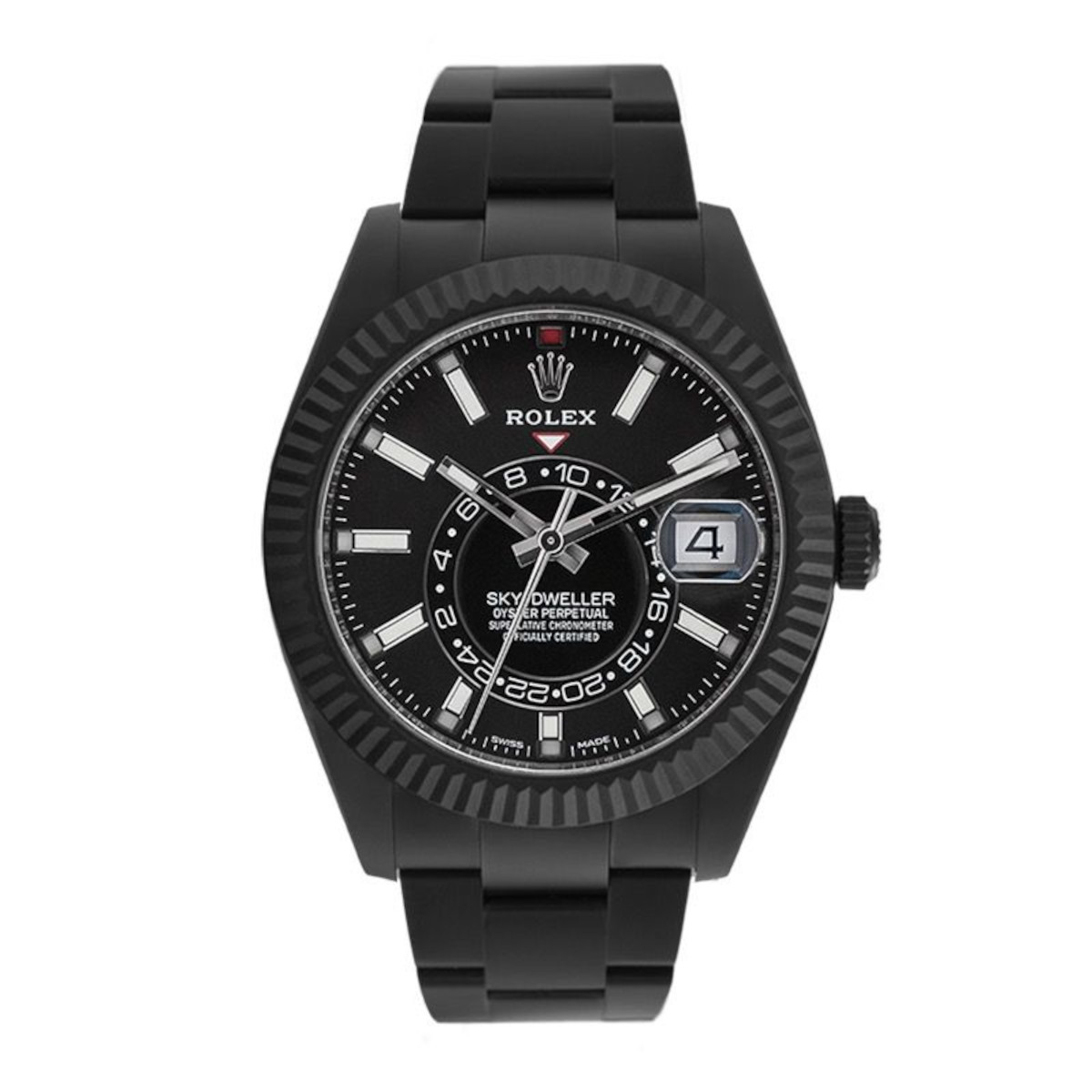 CREATOR: gd-jpeg v1.0 (using IJG JPEG v80), quality = 80 Rolex Sky-Dweller 326934 Black Dial Black PVD Oyster Bracelet Watch - Image 1
