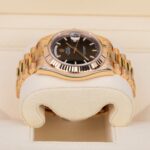 Rolex 218235 Day-Date Black Dial 41mm 18K Rose Gold President Bracelet Watch - Image 5
